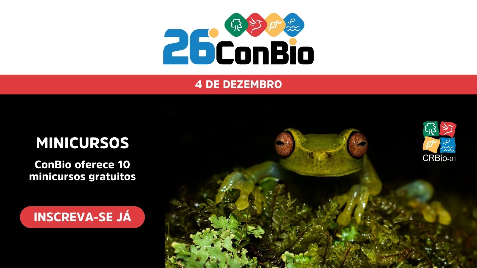 Inscreva-se nos minicursos do 26º ConBio